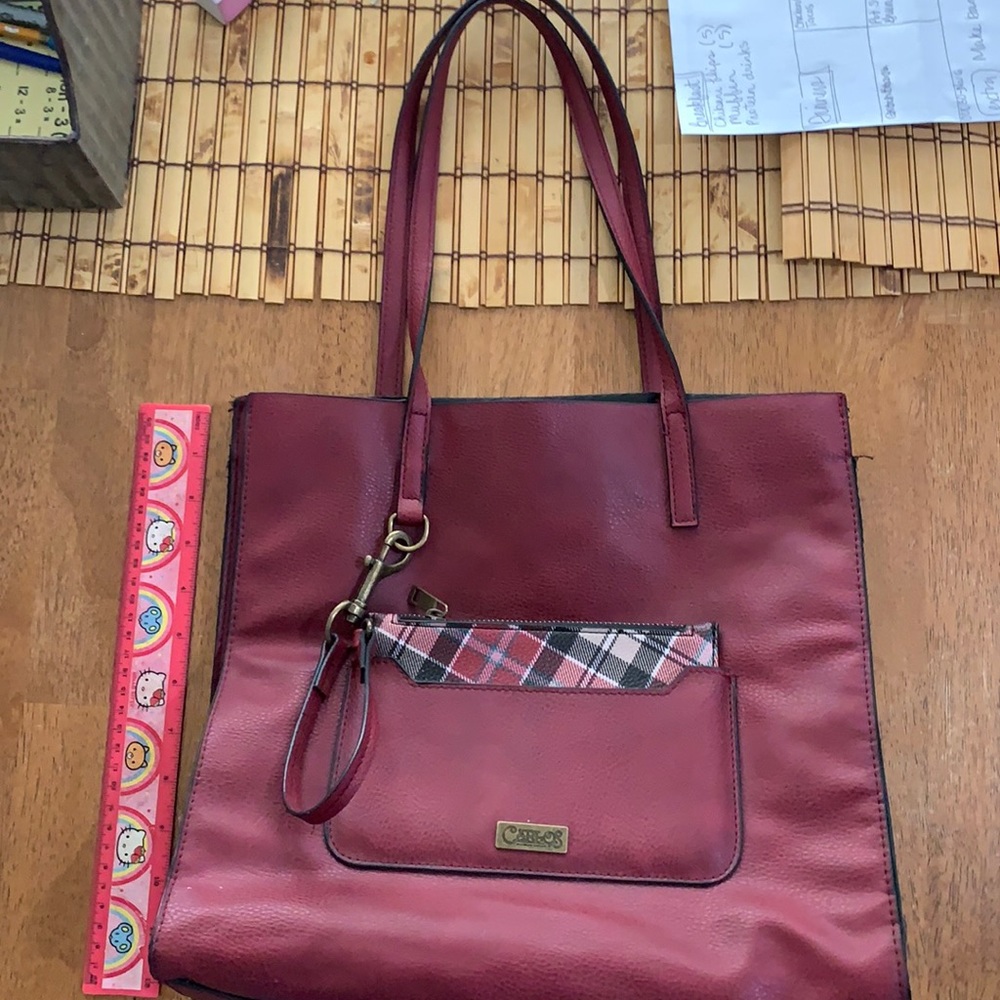 Red Leather Purse